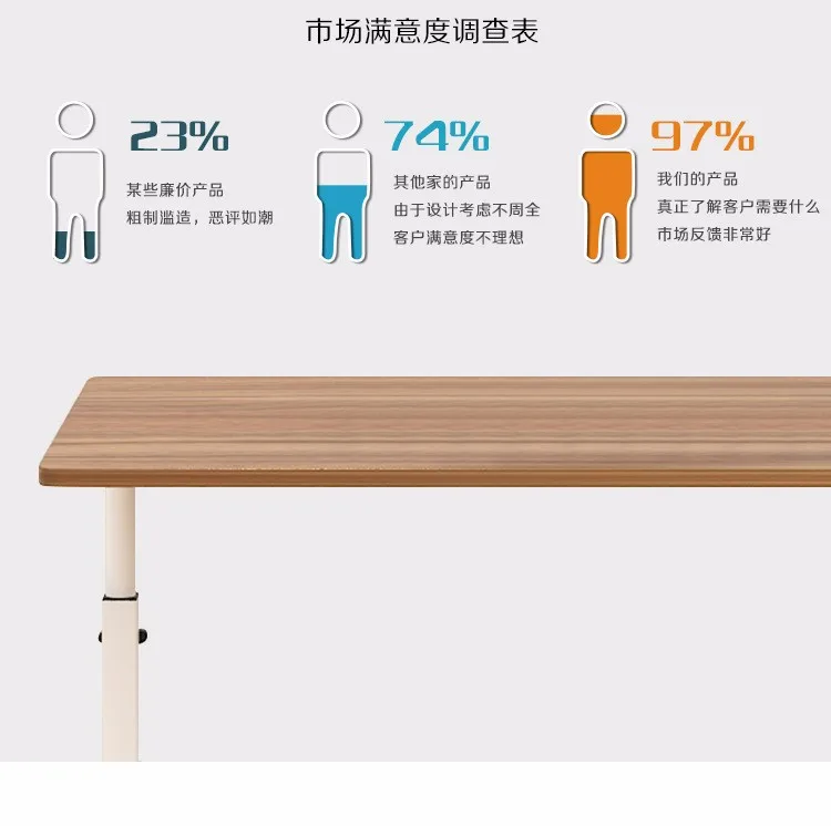 Компьютерный стол мебель для дома деревянный+ стальной блокнот стол soporte ноутбук портативный ноутбук подставка кровать tafel складной ролик 80*40 см