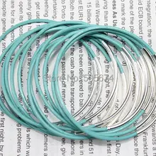 Пояса из натуральной кожи браслет с золотыми или серебряными трубки акценты богемный Stackable Браслет Небесно-Голубой