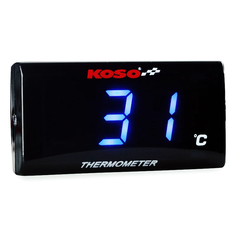 Мотоциклетный термометр для XMAX 300 400 NMAX KOSO Mini quad квадратный ЖК-цифровой гигрометр с дисплеем датчик температуры Интеллектуальный - Цвет: Temp Meter-Blue