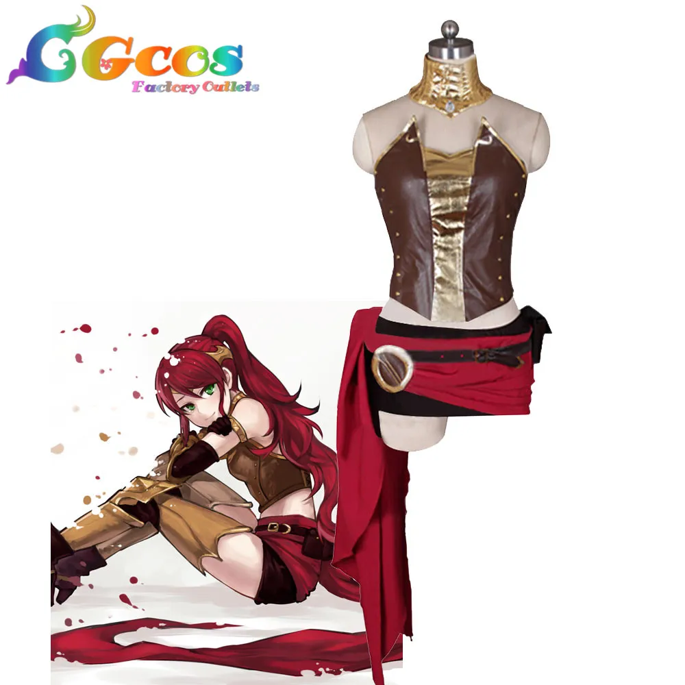 

Free Shipping Cosplay Costume RWBY Pyrrha Nikos Retail/Wholesale Halloween Christmas Party Uniform Any Size