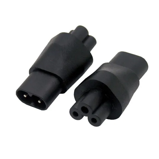 Адаптер питания IEC 3Pin Female to 2Pin Male IEC 320 C6 to C8, адаптер питания IEC 320 C7 to C5 2 pin female