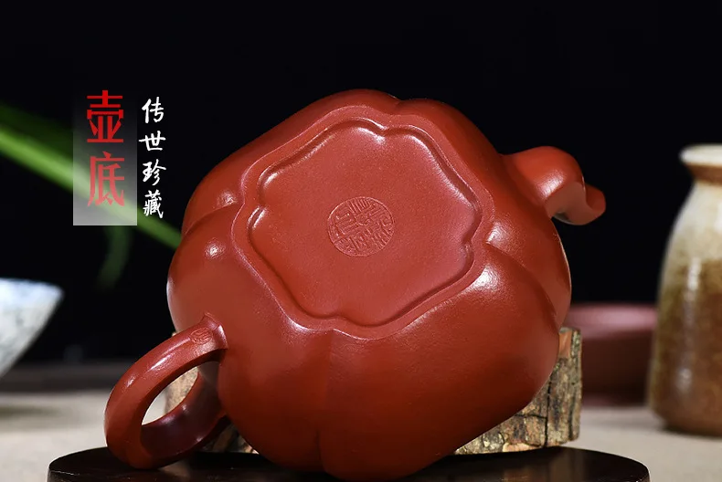 Руда знаменитый Полный ручной чайник Подарочная мануфактура оптовое поколение поставляет товары ярко-красный соланум нигрум с ребристой мантией