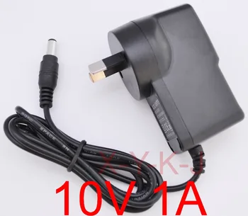 

50PCS High quality 10V1A 1000mA AC 100V-240V Converter Adapter DC 10V 1A Power Supply AU plug DC 5.5mm x 2.1-2.5mm