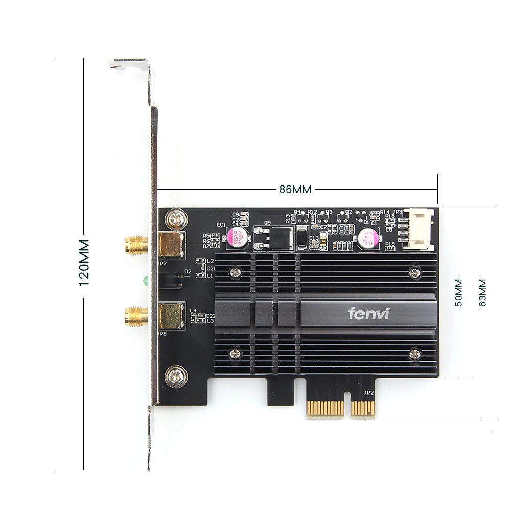 Beste 2400Mbps Draadloze Desktop Pci E Wifi Kaart Dual Band Adapter Voor Wi fi 6 Intel AX200NGW Ngff 802.11 Ac Ax met BT5.0 Voor Pc