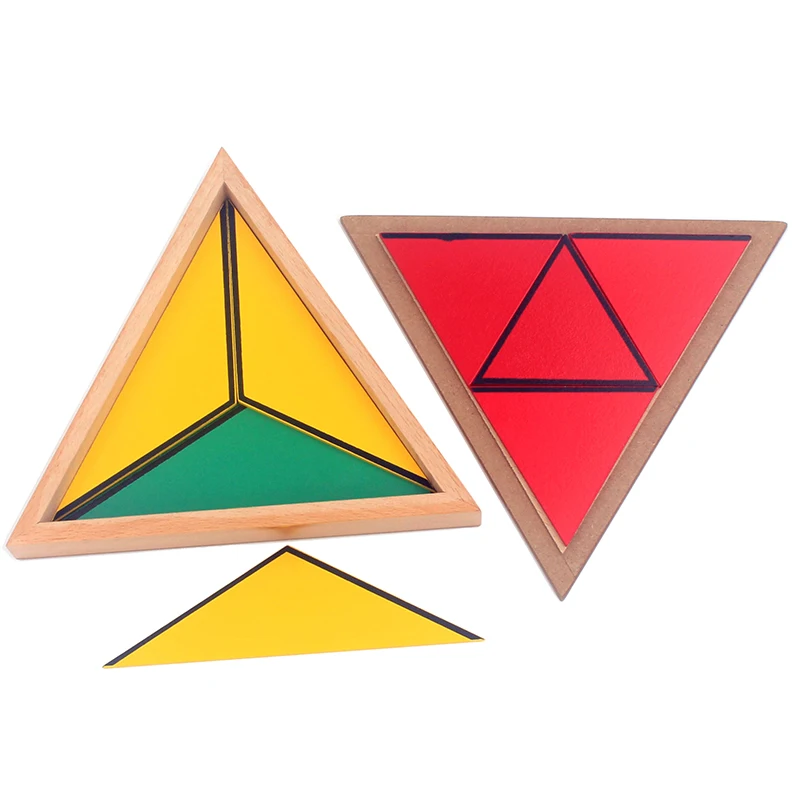 Materiais de Brinquedos de Madeira Alta Qualidade Montessori Triângulos Construtivo Retangular Pentágono 5 Conjuntos Preschool Educacional Cedo 15 Brinquedos mat.