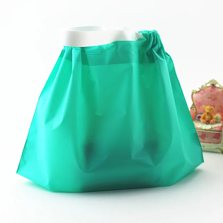 25 шт. в партии,, Разноцветные зеленые сумки для покупок, пластиковые подарочные сумки, одежда, портативные сумки