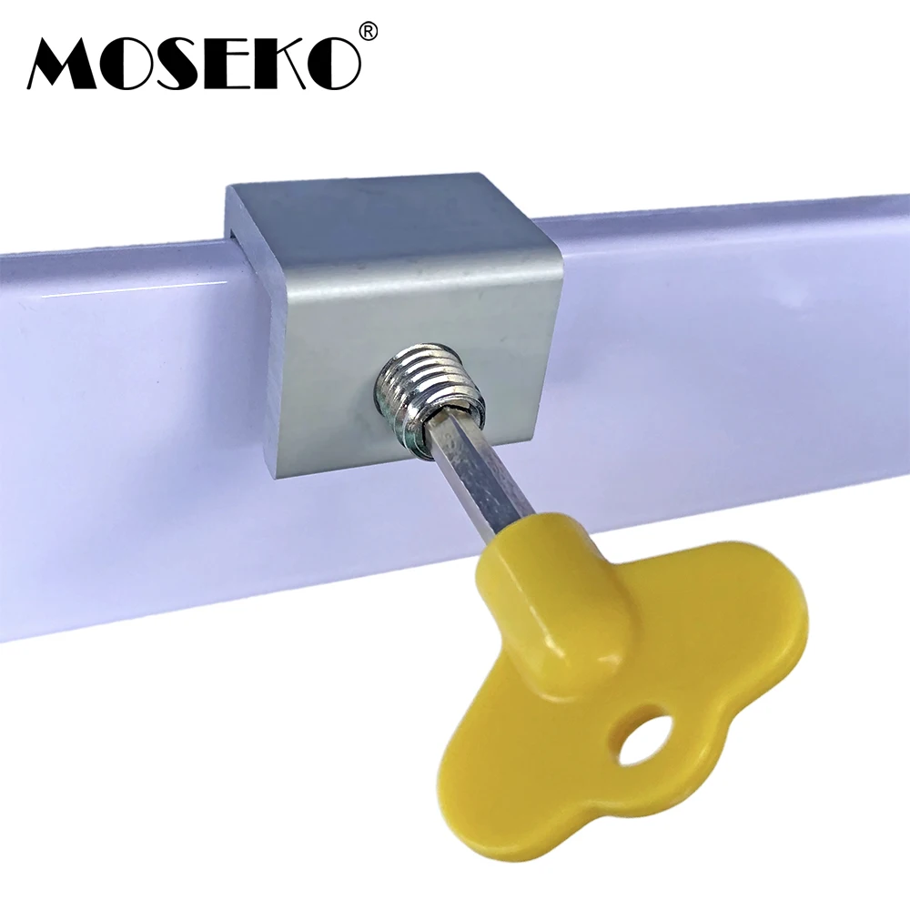 MOSEKO Sliding Sash Stopper Cabinet Locks Straps Doors Security Anti-theft lock Window Sliding Door Baby Kids Safety Doors Lock