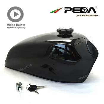 

B8 Motorcycle Cafe Racer Tank 2.1 Gallon Fuel Gas Can 2.1Gal Retro Petrol Tanks For HONDA CG JH70 JH For YAMAHA Universal Black