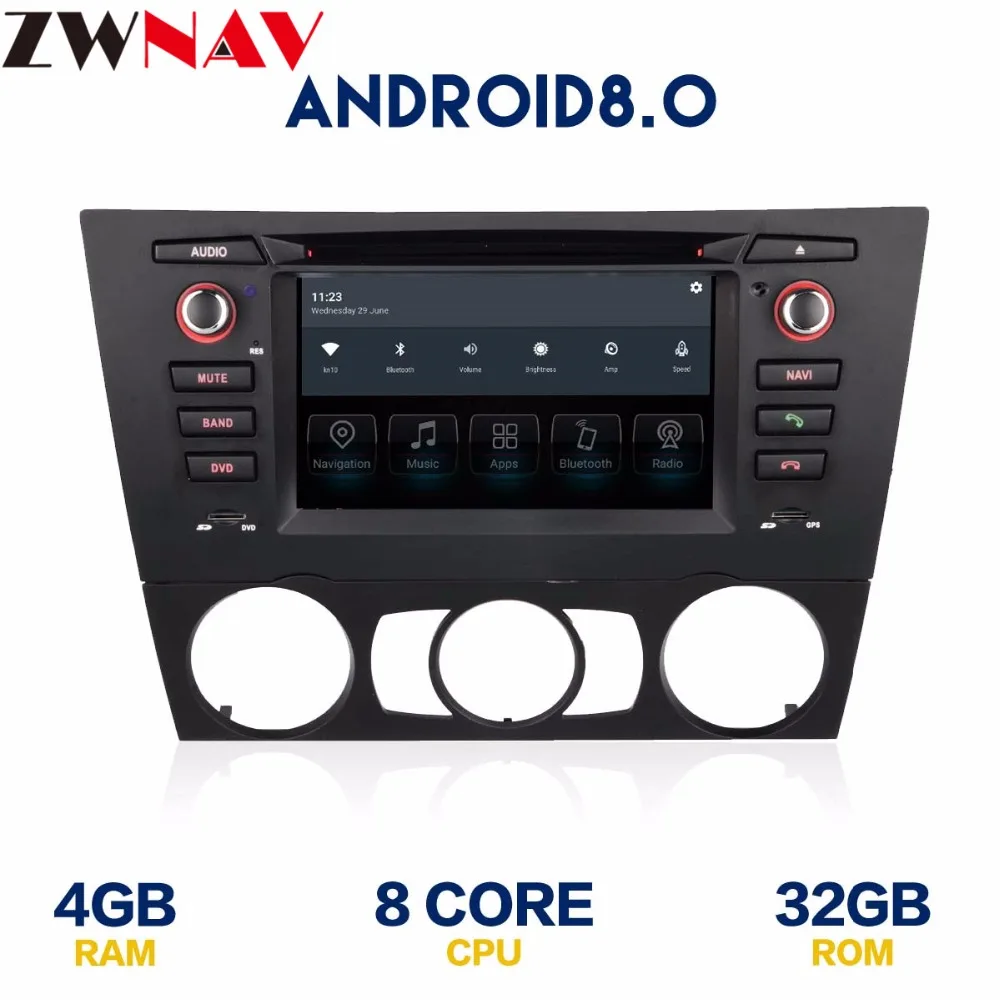 Top Car Multimedia Player GPS Android 8.0 head unit For BMW/3 Series E90/E91/E92/E93 gps navigation car dvd player radio auto stereo 1