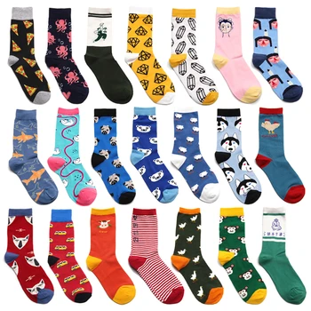 

Men Socks Funny Cartoon Octopus Dog Monkey Chicken Sheep Harajuku Fashion Hip Hop Street Style Happy Casual Skate Cotton Socks