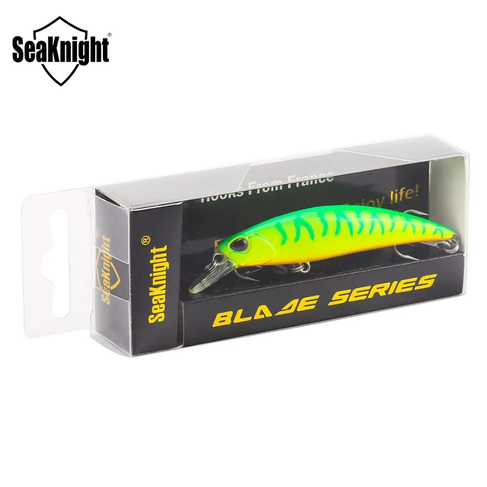 SeaKnight Minnow SK040 приманка для рыбалки 1 шт. 9,5 г 70 мм/2.76in Jerkbait 3D глаза VMC крючки тонущие жесткая рипбейт