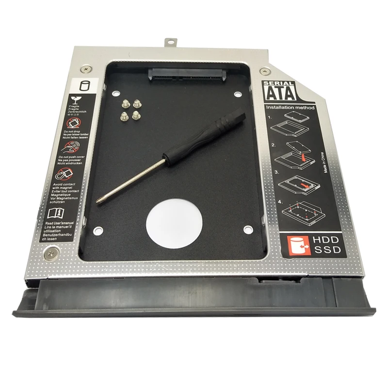 WZSM Оптовая продажа Новый SATA 2nd SSD HDD Caddy для lenovo ideapad 520 520-15 520-15IKB 520-15IST 520-15ISK жесткий диск Caddy