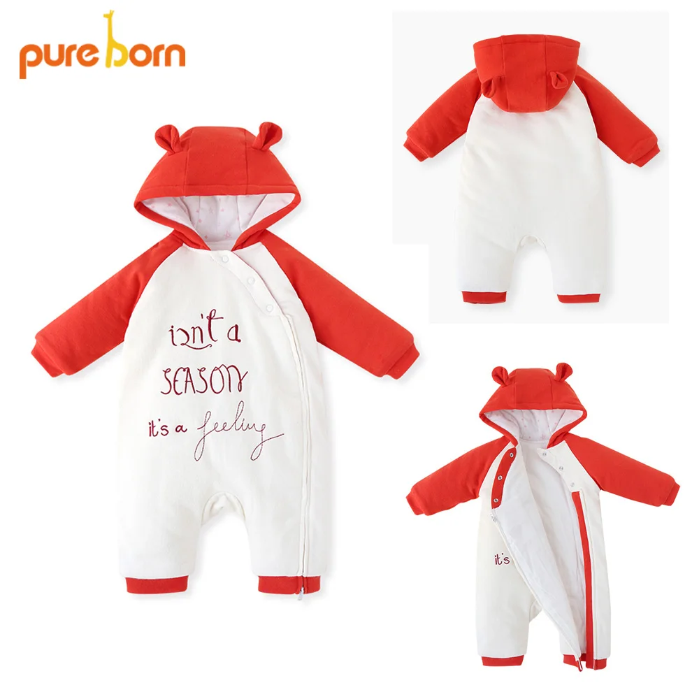 New Winter Animal Warm Jacket Coat for Boy Girl Baby Clothes Siamese Romper