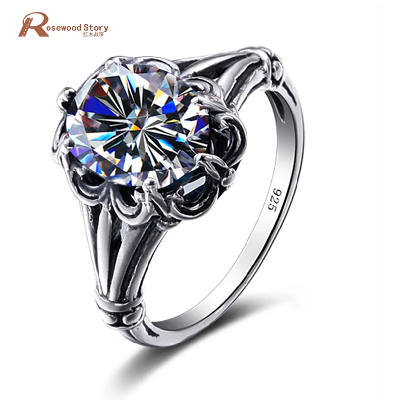 

Brand New Gorgeous Cubic Zirconia Cocktail Ring Engagement Jewelry Wedding Band Ring For Women Real 925 Sterling Silver Handmade