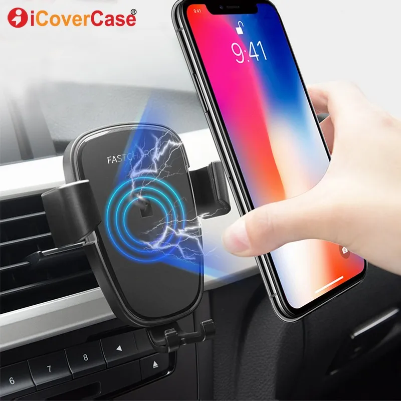 Car Charger For Google Pixel 3 XL 3XL Chargers Wireless Qi Air Vent Mount Charge For LG V30 Blackberry Evolve X ZTE Axon 9 Pro