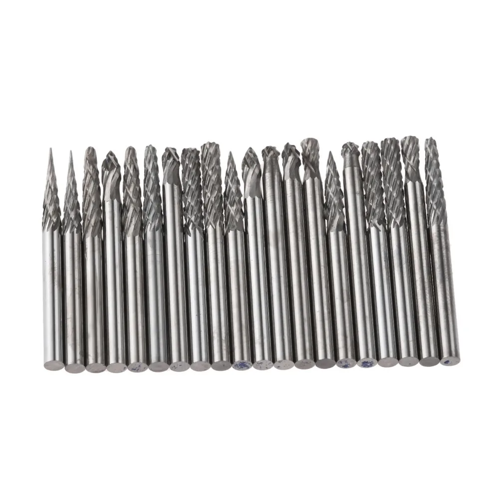 New 20Pcs/set 3x3mm Tungsten Steel Solid Carbide Burrs For Dremel Rotary Burrs Tool Drill Die Grinder Carving Bit Kit New 20Pcs/set 3x3mm Tungsten Steel Solid Carbide Burrs For Dremel Rotary Burrs Tool Drill Die Grinder Carving Bit Kit