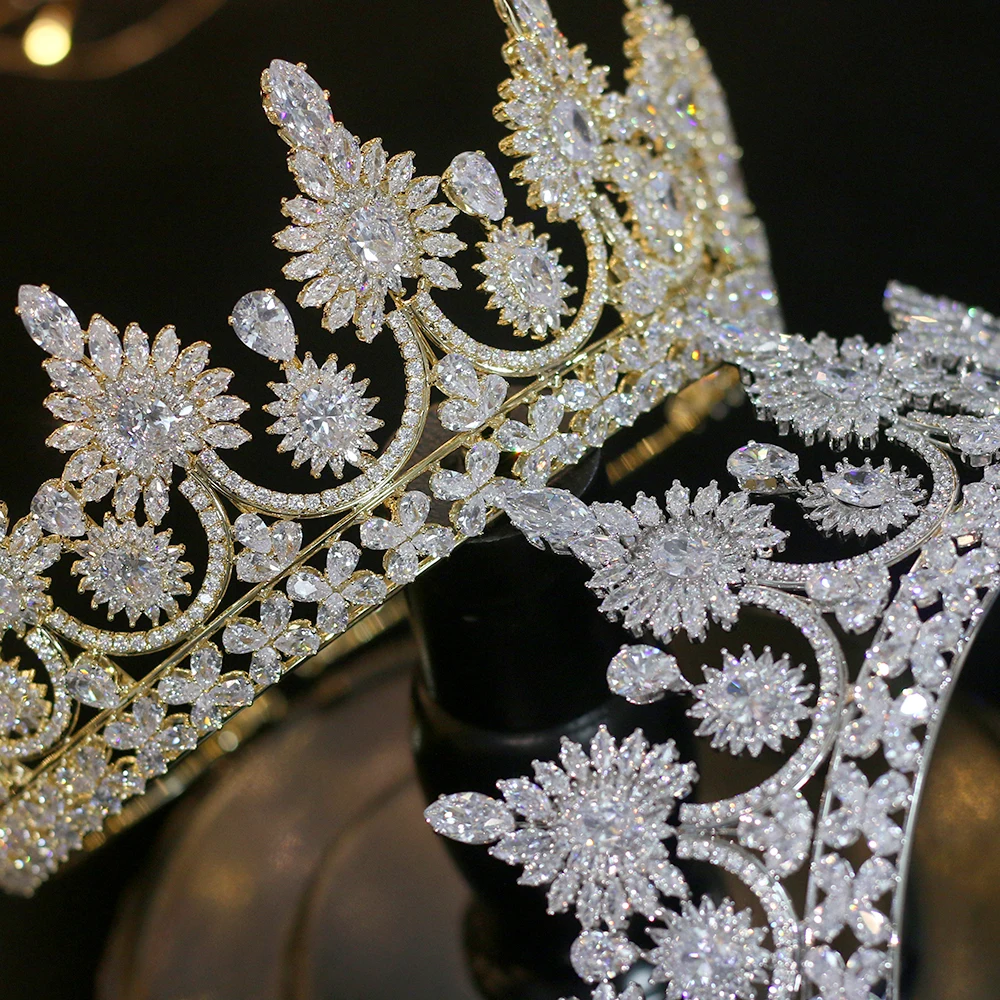 Luxury European retro  crown bride crown banquet wedding dress jewelry accessories A00345