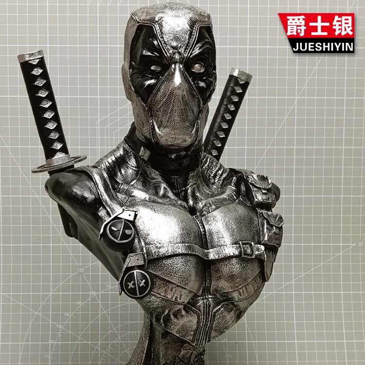  DC Comics Marvel Collectible Action Figure 1/3 33CM Deadpool Resin Statue Home Decoration Statuette