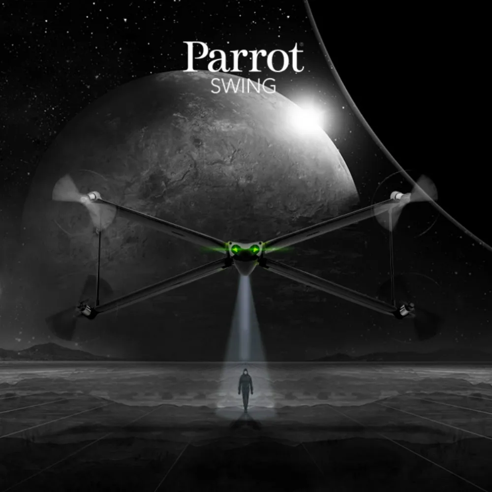  Original New Parrot Swing Mini Camera Drone / Quadcopter with Flypad X-wing Horizontal Vertical Rem