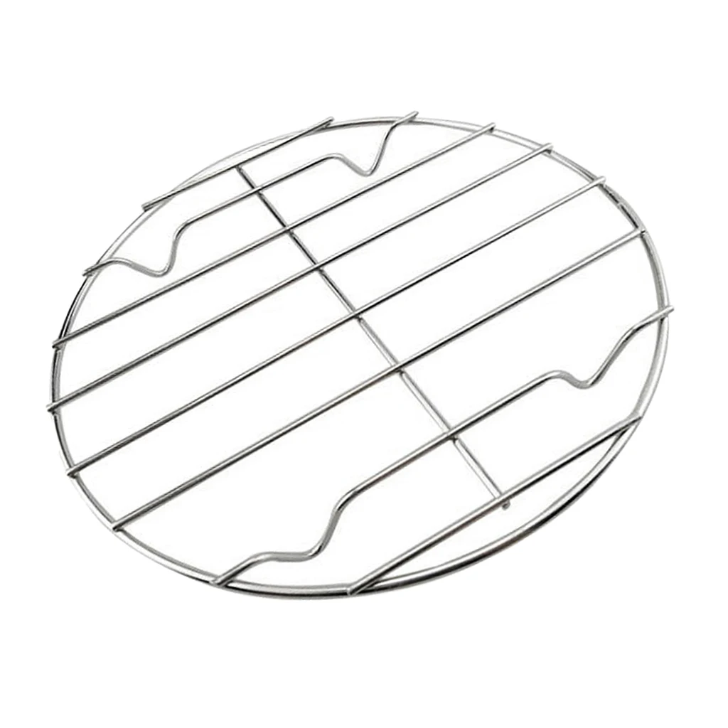 Set of 2 Heat Resistance Steel Wire BBQ Grate Grids Cooking Meshes,25cm,for Baking Pan, Oven Safe, Roasting, Drying, Grilling