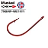 Authentic Mustad Hooks 7766np# Tarpon Blood Hook Barbed Anzol Hook Ocean Rock Fishing Sea Beach Fishing Pesca Fishing Tackle ► Photo 2/6