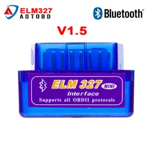 V1.5 Super MINI ELM327 Bluetooth ELM 327 Version 1.5 OBD2 / OBDII for Android Torque Car Code Scanner Free Shipping