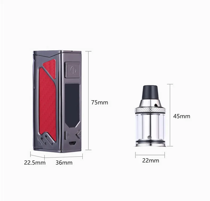 Электронная сигарета 100W Vape коробка мод 2200mah испаритель электронные сигареты