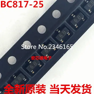 100 шт BC817 BC817-25 6B SOT-23 NPN транзистор | Электронные компоненты и принадлежности