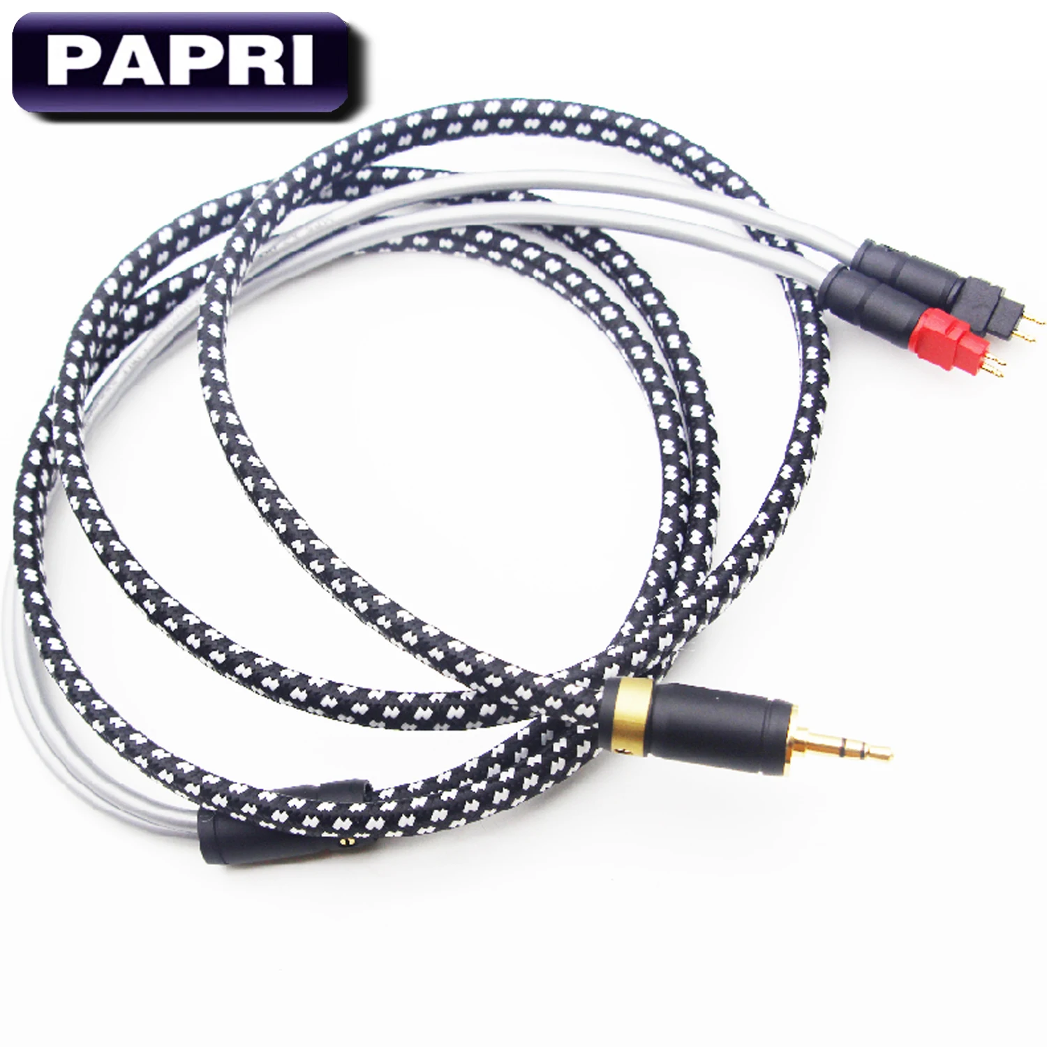PAPRI MPS X-7650 DIY 5N OCC кабель для наушников 0,78 мм 2Pin кабель для наушников для HD600 HD650 HD580 HD25 гарнитура