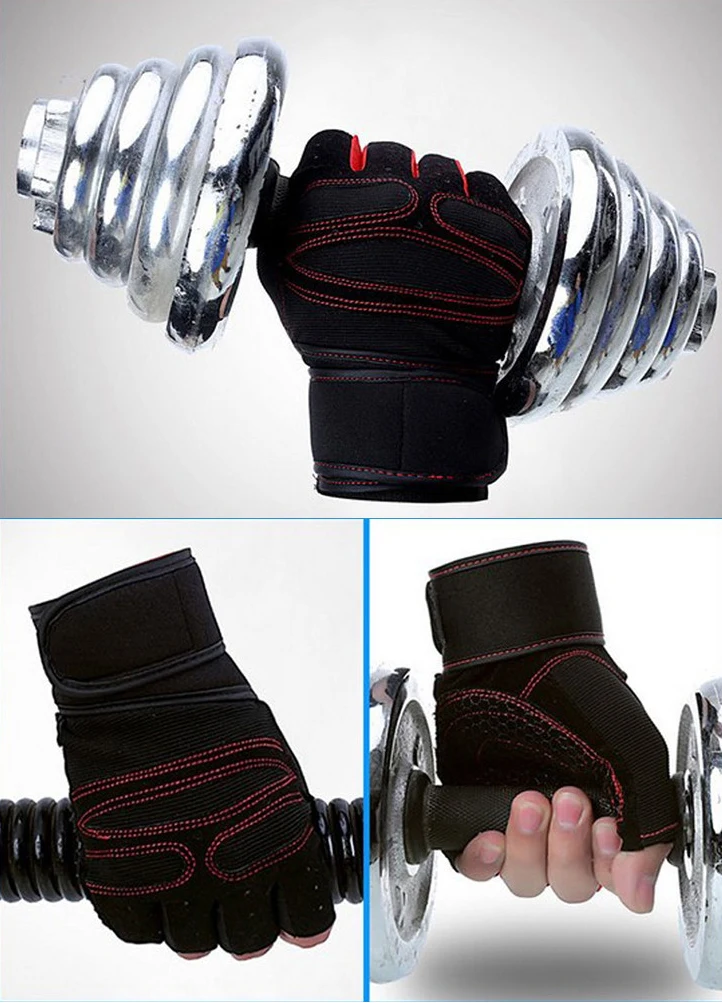 Men Women Half Finger Gym Gloves Heavyweight Sport Exercise Weight Lifting Gloves Body Building Training Sport Fitness Gloves Men Women Half Finger Gym Gloves Heavyweight Sport Exercise Weight Lifting Gloves Body Building Training Sport Fitness Gloves