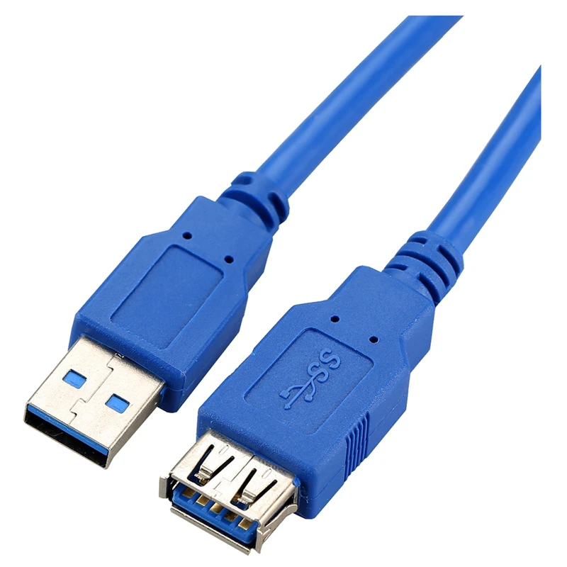 

SuperSpeed USB 3.0 Male to Female Data Cable Extension Cord For PC Laptop Camera 1.8 Meter