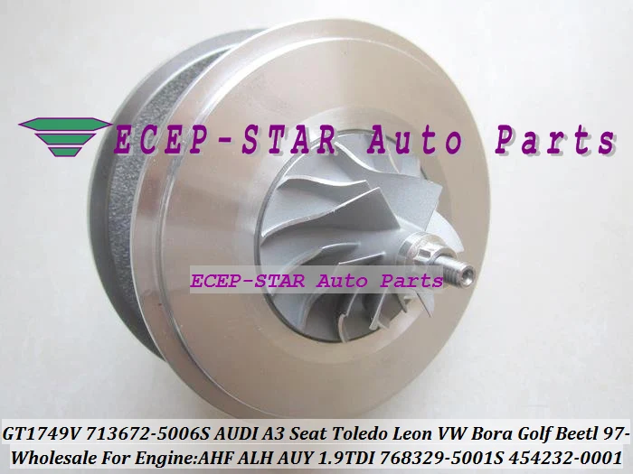 GT1749V 713672-5006S 768329-5001S 454232-0001 Turbo CHRA Turbocharger for AUDI A3 Seat Toledo Leon VW Bora Golf Beetl 1997- AHF ALH AUY 1.9L TDI (2)