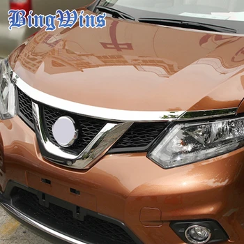 

Car-styling ABS Chromium part Exterior For Nissan Rogue X-Trail T32 2014 - 2016 ABS Front Gill Engine Lid Trim 3 Pcs / Set