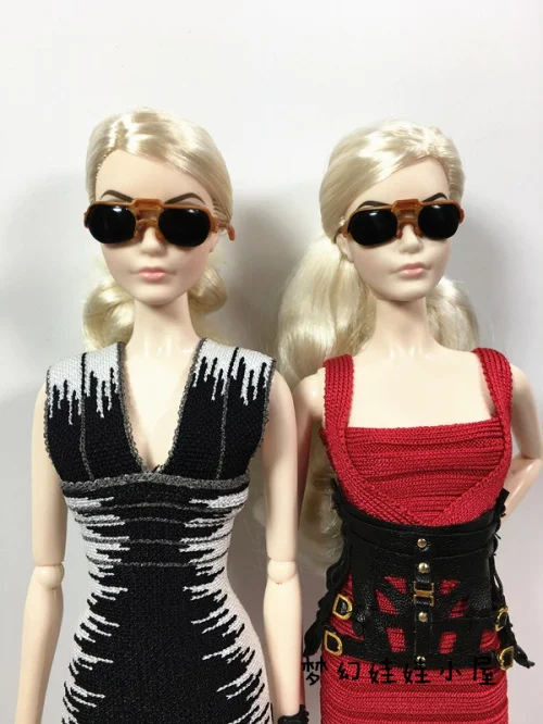 Оригинальные кукольные солнцезащитные очки/разные стили, модные разноцветные очки, аксессуары для 1/6, кукла Барби курн, подарок для девочек - Цвет: 1
