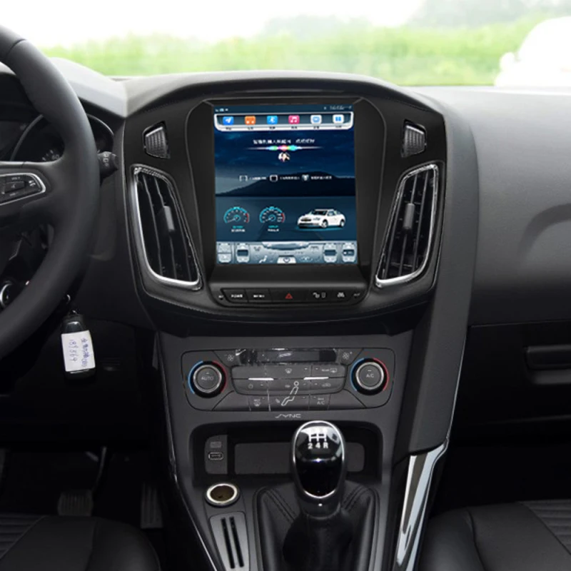 32G ROM Vertical pantalla android coche gps video multimedia reproductor de radio para ford focus salón 2012-2016 años navegación ESTÉREO