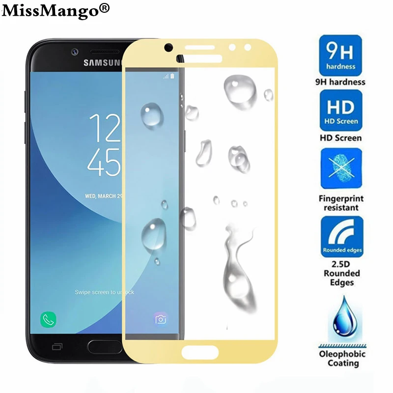 

screen protective a5 2017 original glass on the for samsung galaxy s5 s6 a3 a5 a7 2016 Tremp glas 5s 6s 3a 5a 7a a s film 9h