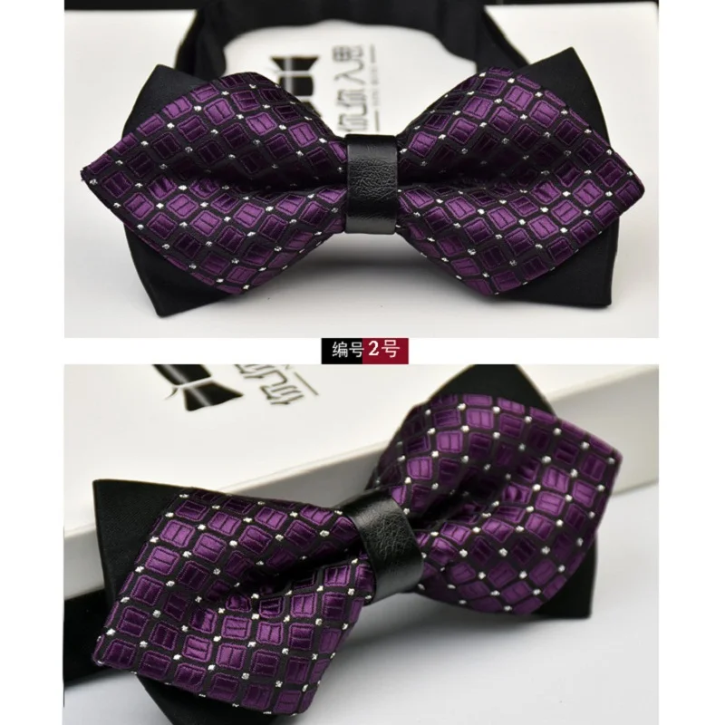 Твердые холодный жаккардовые регулируемые Bowties взрослых смокинг галстук-бабочка унисекс бабочку Pre-Tied