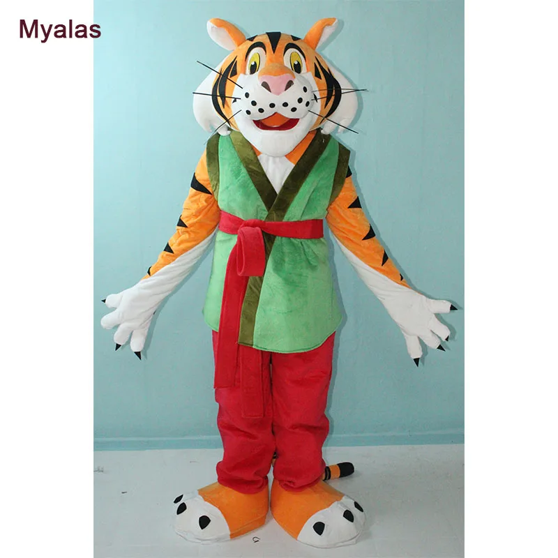 Tiger Kung Fu Panda And Halloween Costume Mascot Cat Theme Anime Cosplay Costumes Customize For 1.6m To 1.85m | Тематическая одежда