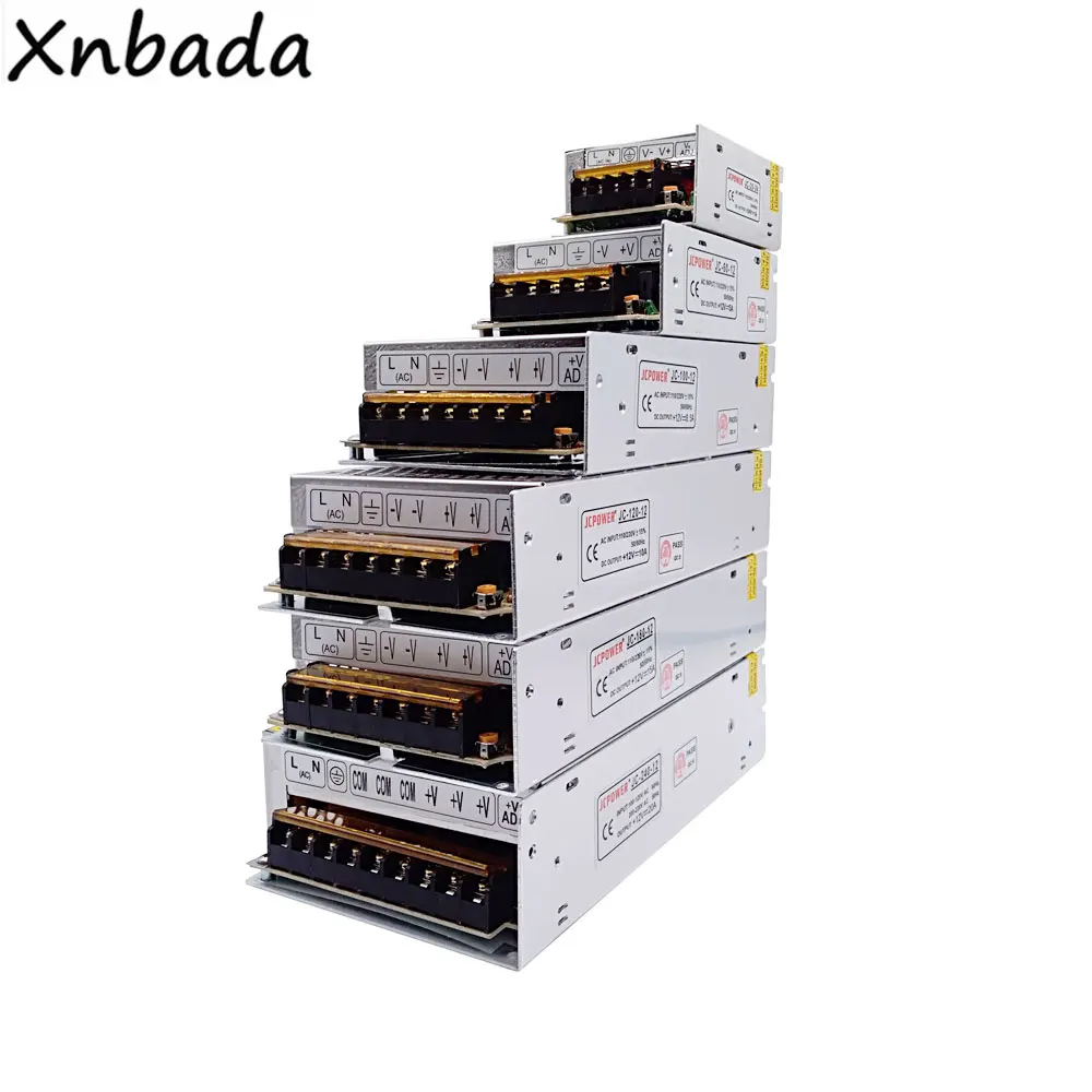 Трансформатор светодиодный адаптер питания DC12V 1A 2A 3A 5A 6.5A 8.5A 10A 15A 20A 30A 40A 50A