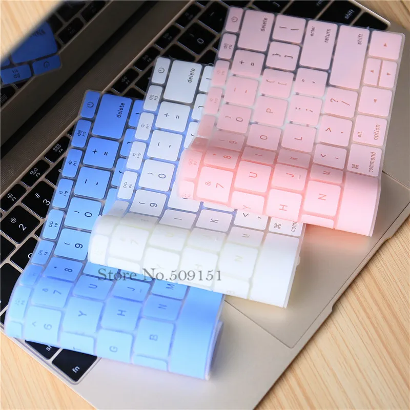 For Macbook Pro 13" A1708( Release No Touch Bar) for Macbook 12"A1534 Retina US English Keyboard Cover Protector Skin