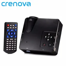 Crenova H80 640×480 Pixels Support HD 1080P Mini Portable LED Projector Home Theater LCD Image System With AV USB VGA HDMI