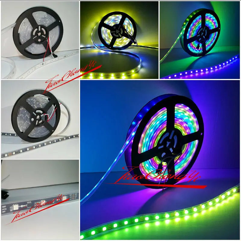 

1-5M WS2811 Dream Color 5050 RGB Full color Strip Light Waterproof IP67 30LED/M 60LED/M DV12V New