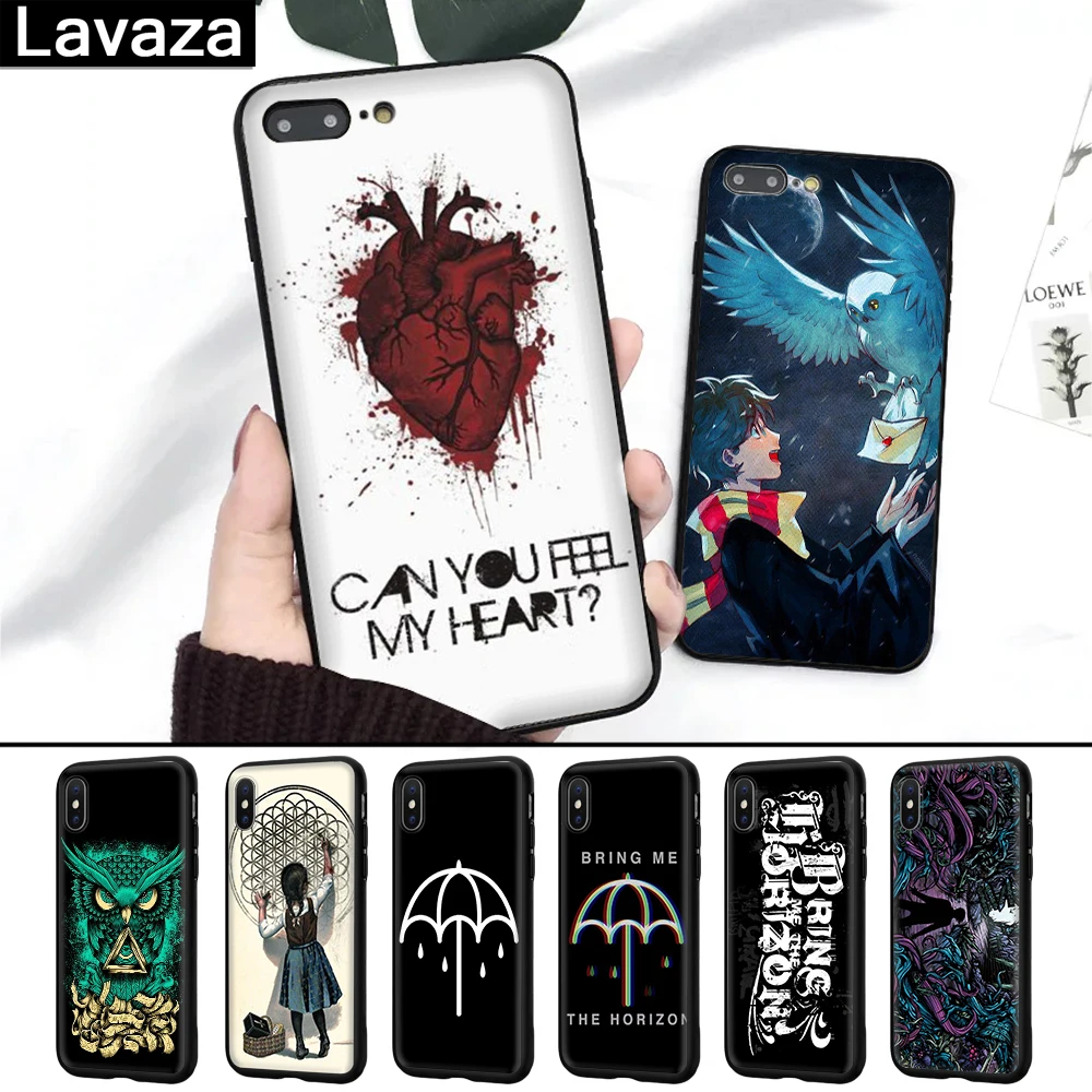 

Lavaza Bring Me the Horizon BMTH Topmost Silicone Case for iPhone 5 5S 6 6S 7 8 Plus X XR XS Max