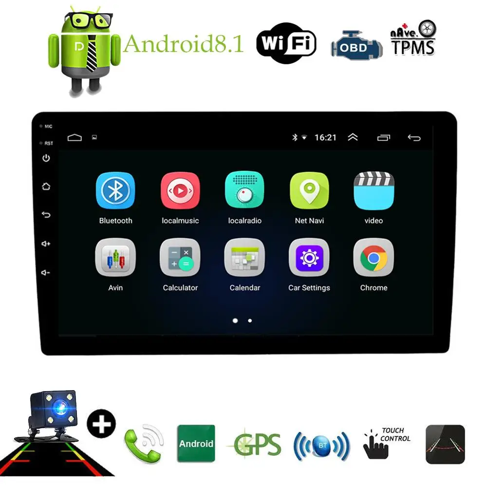 

10.1" Car Multimedia Player Universal 2 Din Car Stereo Radio GPS Navigation Bluetooth WIFI Audio Mirrorlink MP5 Player