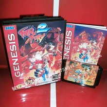 Sega MD карточная игра – фатальная fury-медведь с коробкой и руководство для 16 бит Sega MD карточная игра картридж Megadrive бытие система