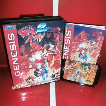 

Sega MD game - Fatal Fury with Box and Manual for 16 bit Sega MD game Cartridge Megadrive Genesis system