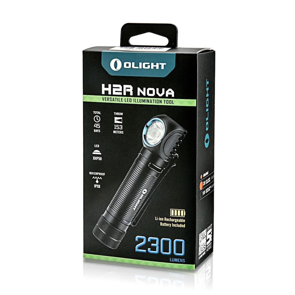 Новинка 2017 года Olight H2R NOVA 2300 люмен Перезаряжаемые многофункциональный инструмент освещения 18650 налобный фонарь