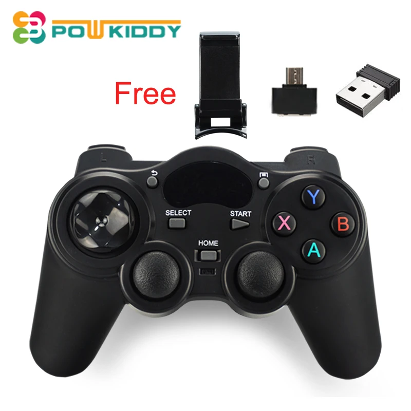POWKIDDY 2.4GHz Wireless Gamepad Game Controller Joystick For Android
