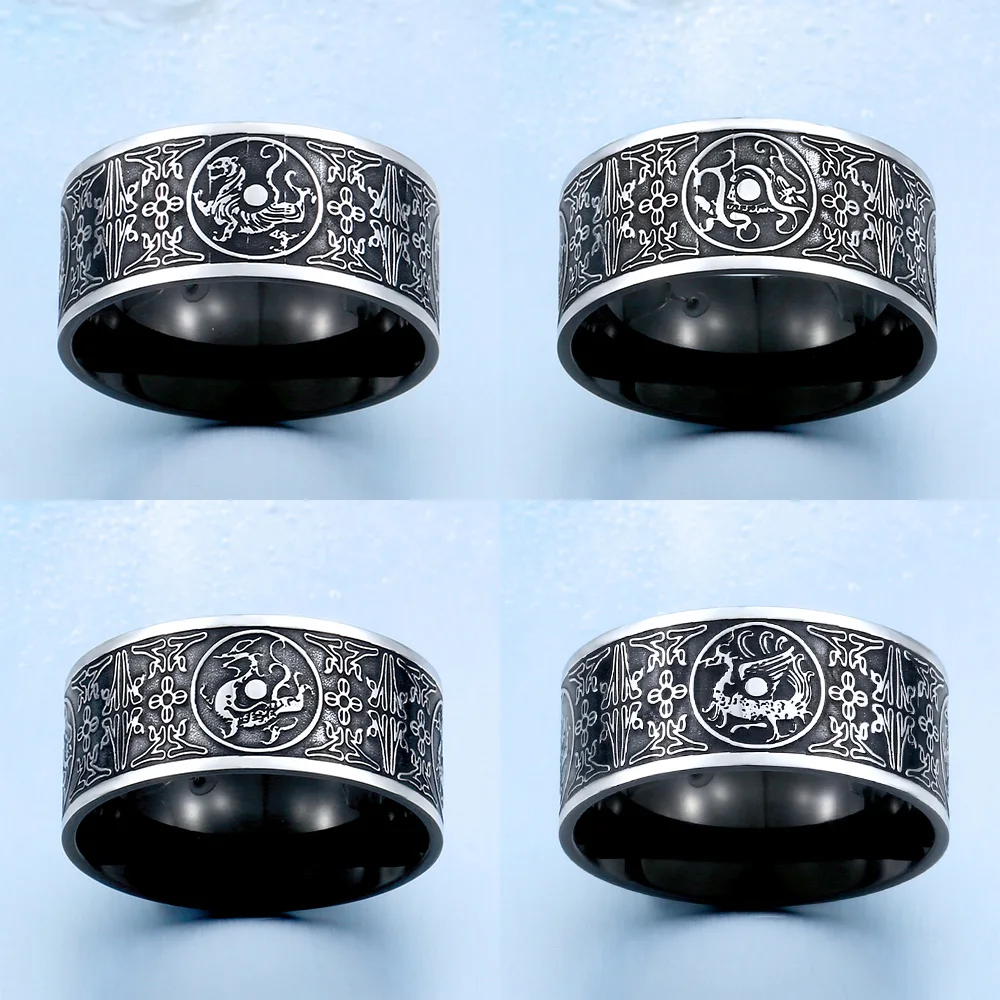 BEIER, уникальное животное, Северная Европа, Тор, Викинг, нержавеющая сталь, дракон, мужское кольцо, готическое, китайское, рождественское, очаровательные украшения, BR8-386
