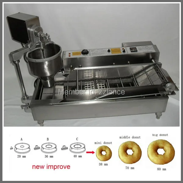 automatic commercial donut machine, donut making machine, donuts automatic machine(3 10cm donut